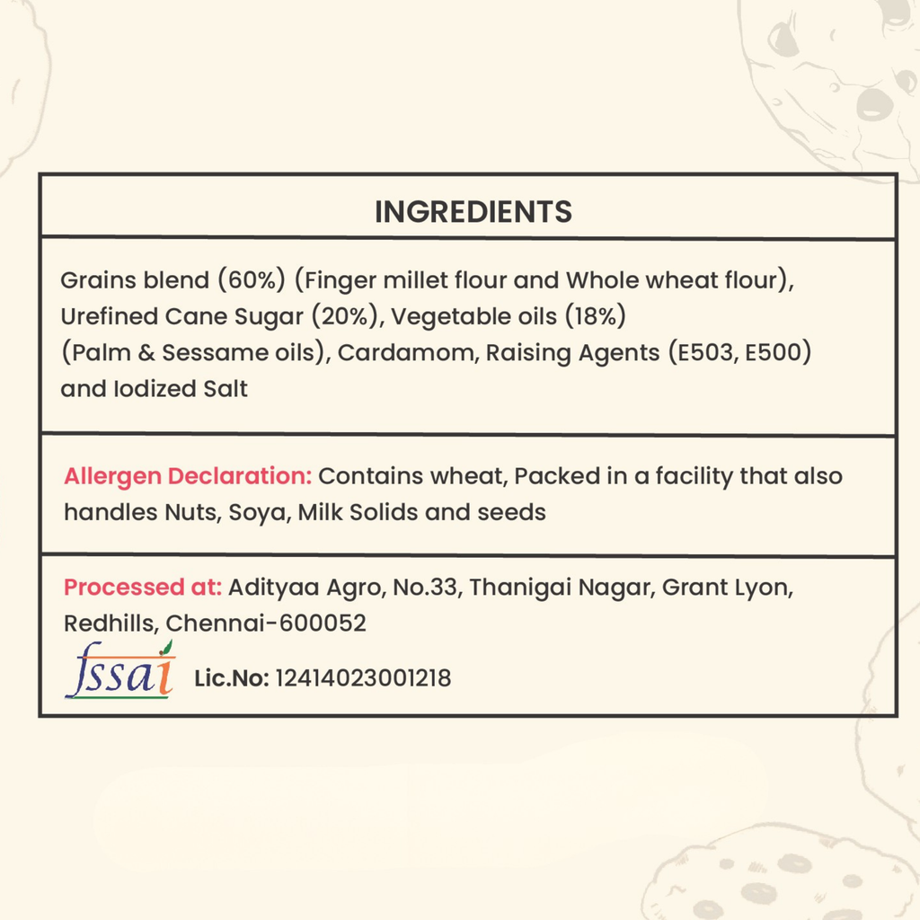 Finger millet cookies